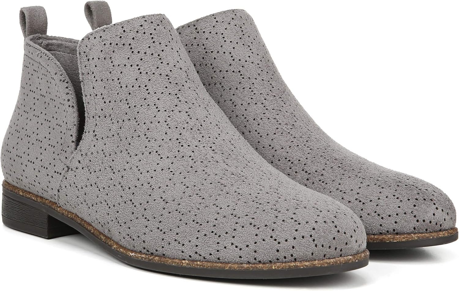 Dr. Scholl's Shoes Women's Rate Ankle Boot, Dark Shadow Grey Perforated Microfiber Suede, 8 US - Image 7