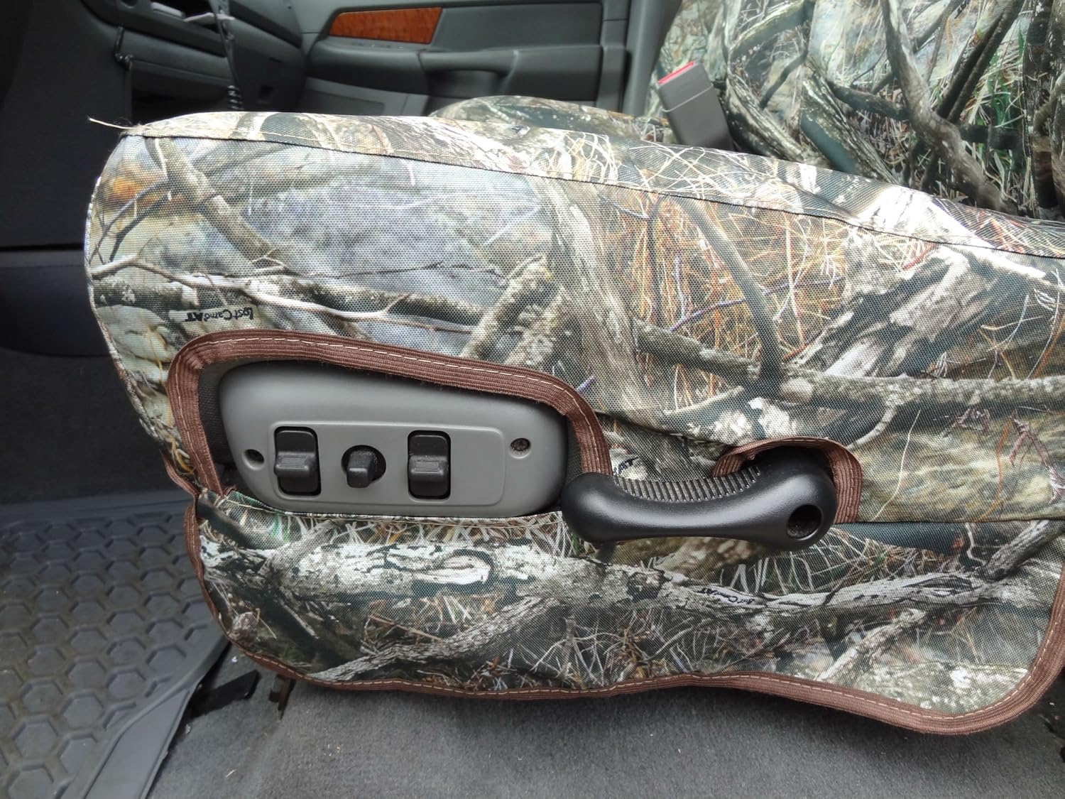Durafit Seat Covers Compatible with 2006-2009 Dodge Ram 2500 or 3500 Truck 40/20/40 Front...Rear 60/40 Bench Exact fit Seat Covers in Lost at Camo Endura.Read Details