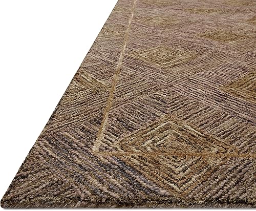 Miniatura 4 de Loloi II Varena Collection VAR-04 - Alfombra decorativa de ciruelaoro de 2 pies y 3 pulgadas x 3 pies 9 pulgadas