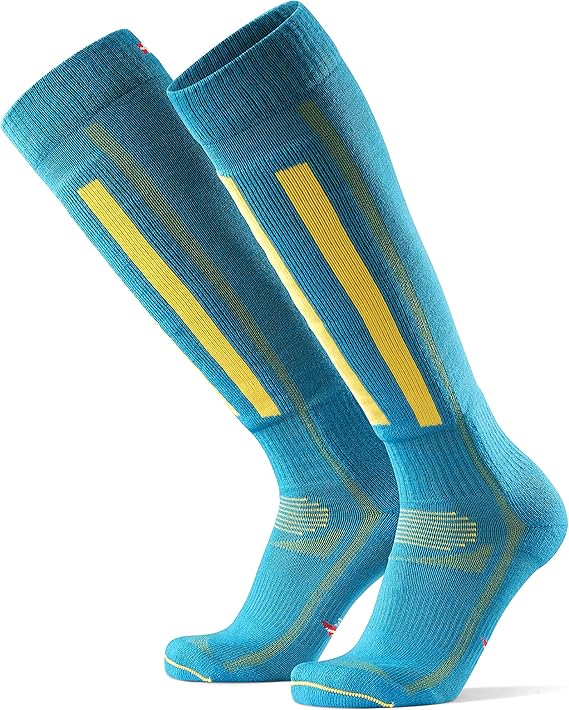 Amazon Co Jp メリノウール スキーソックス メンズ レディース スノーボードソックス ウィンタースポーツ 靴下 冬用靴下 厚手 ニーハイソックス 通気性 サーモル 暖かい ブルー ブラック ピンク 1 Or 2足セット ファッション