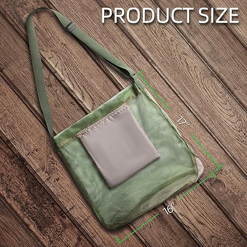 Miniatura 2 de Bolsa de caza de forraje de hongos (17 x 16 pulgadas) - Kit de forraje con bolsa de malla, correa de hombro ajustable, regalo ideal para