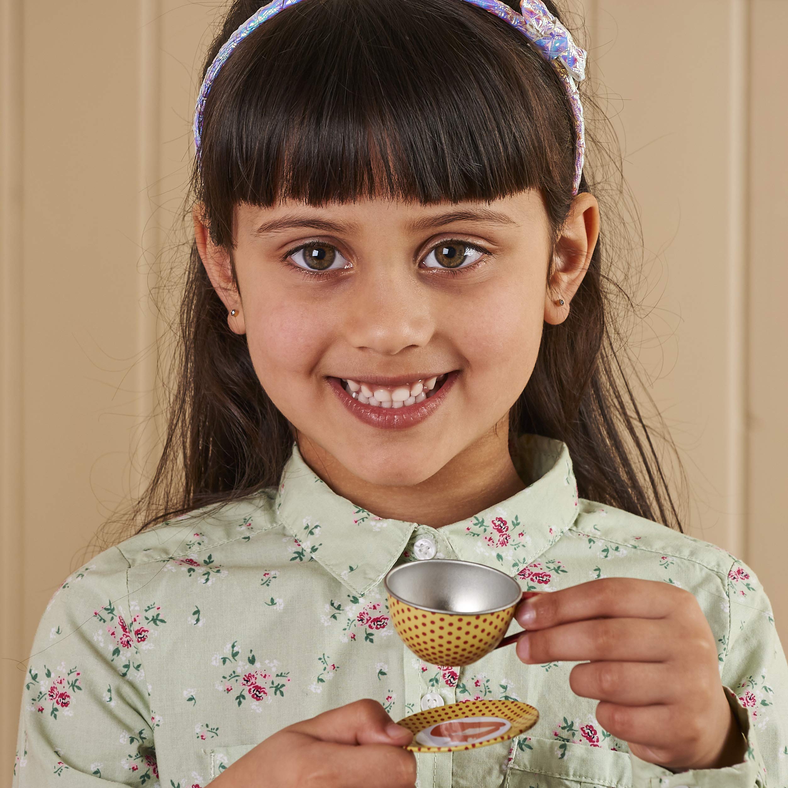 Lucy Locket 'Woodland Animals' Metal Tea Set & Carry Case Toy (14 Piece