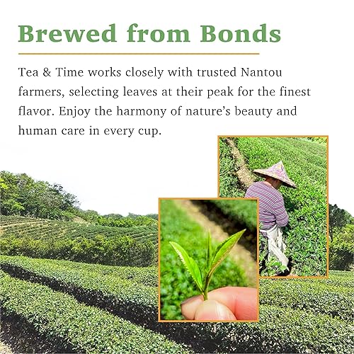 Miniatura 6 de TEA & TIME Té Oolong de primavera taiwanés prémium Four Seasons de Sijichun Oolong, hoja suelta, elegancia floral (3.5 oz)