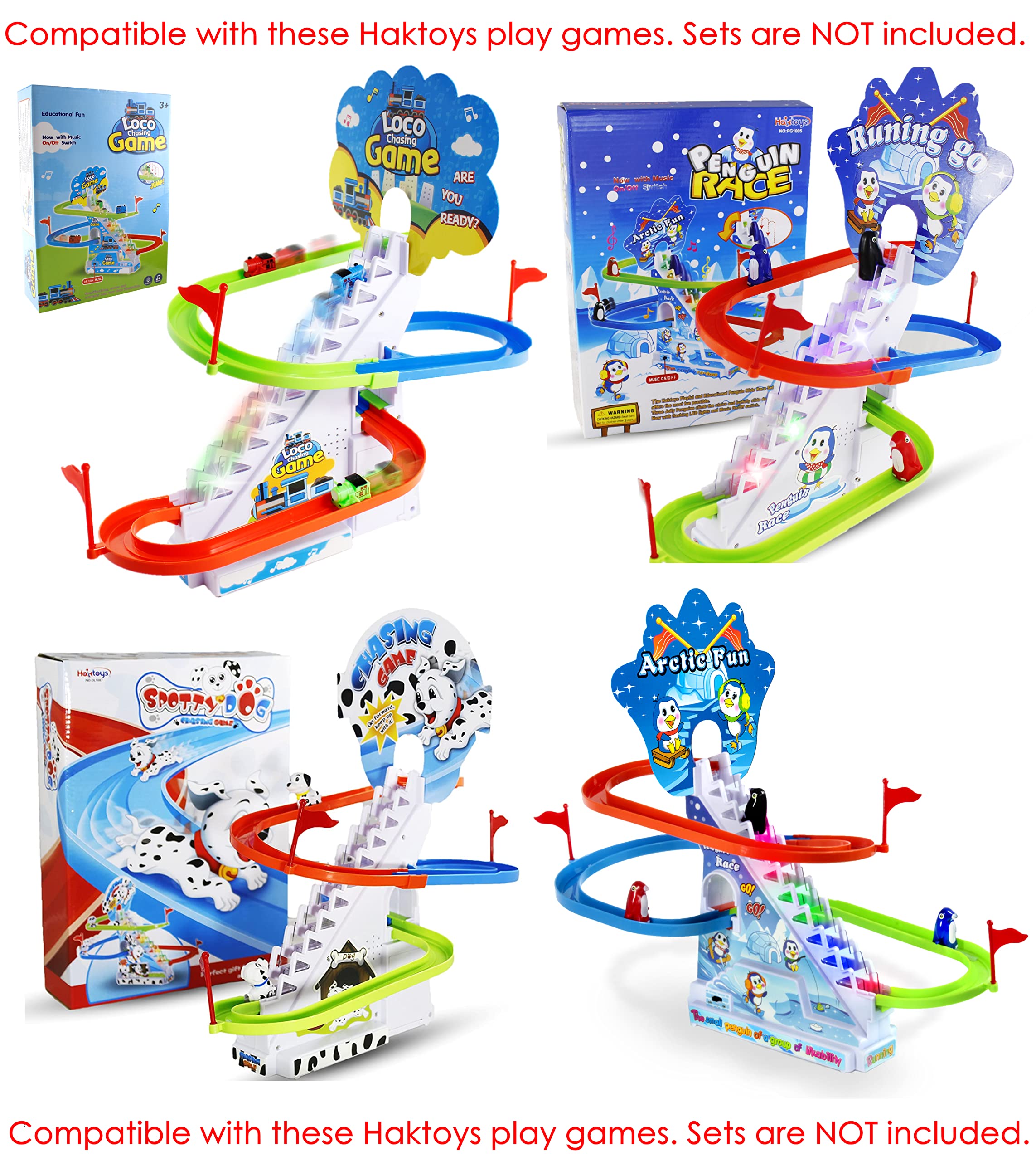 Amazon.com: Haktoys Replacement Penguin Figurines Arctic Fun Playful  Penguin Race Set (Pack of 3) : Toys & Games