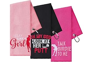 3 Pack Funny Golf Towel Embroidered Golf Towels for Women Golfers