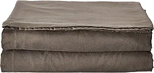 Luxury Flat Sheet on Amazon Elegant Comfort Wrinkle-Free 1500 Premier Hotel Quality 1-Piece Flat Sheet, Queen Size, Grey