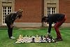 Uber Games Large Outdoor Chess Set Package - 20cm high plastic Chess pieces with optional playing Mat and Storage Bag - Junbo Chess Set for Gardens, Parks, Events, Schools, and Family Gatherings