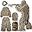 MOPHOTO 5 in 1 Ghillie Suit 3D Camouflage Hunting Suits - Jacket, Pants, Hood, Carry Bag for Adults & Youth, M/L/XL/XXL