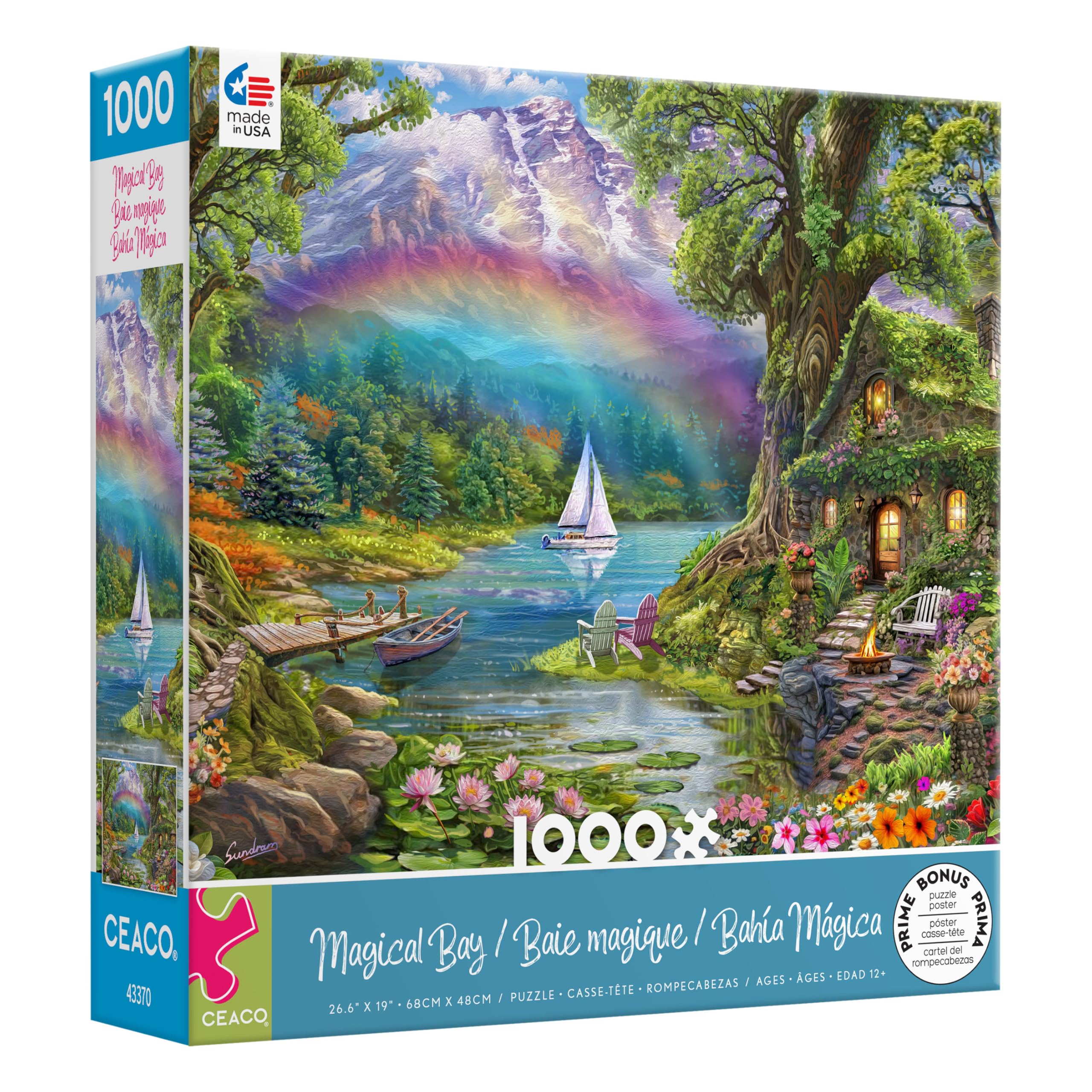 Amazon.com: CEACO Magical Bay 1000-Piece Jigsaw Puzzle - 26.75 x