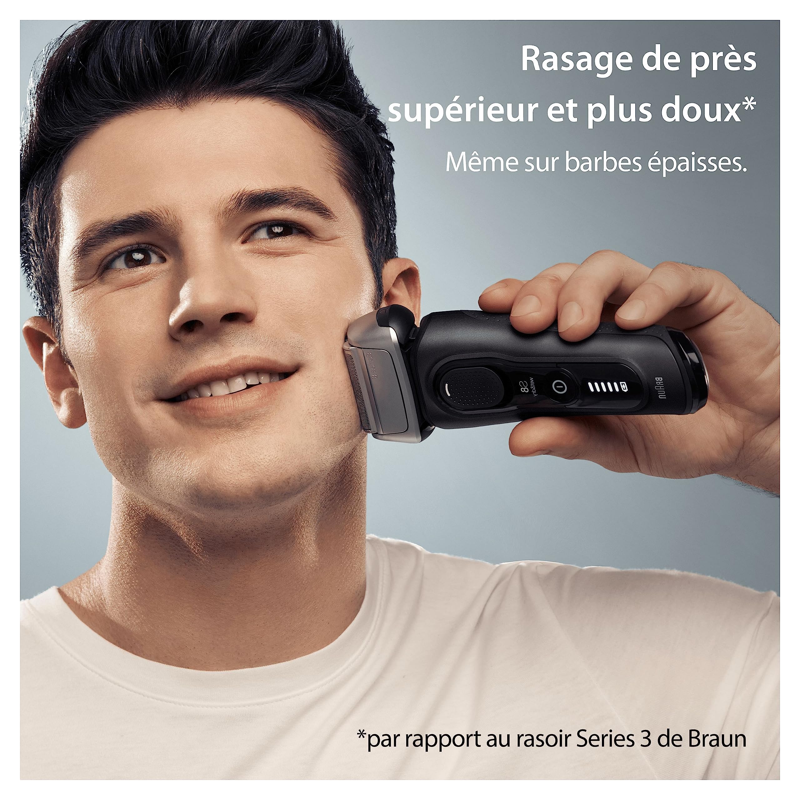 Braun Series 8 8510s Rasoir Électrique Pour Homme, 4 Éléments De Rasage, Tondeuse De Précision Intégrée, Base De Recharge, Étanche, 60 Minutes D’Autonomie, Fabriqué En Allemagne, Noir