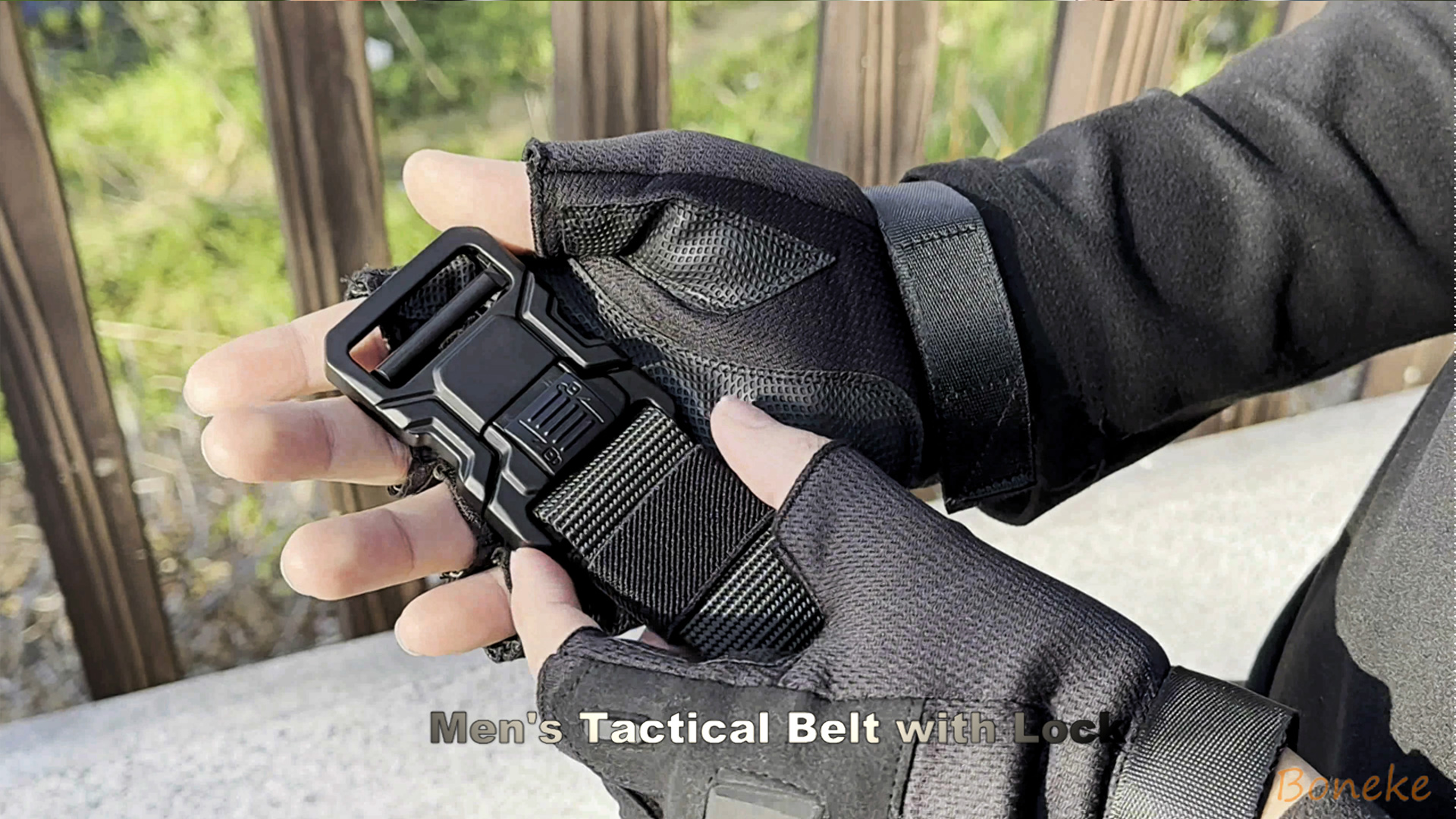 Bon4Extrao Tactische Riem, Militaire Heren Werkriem voor Wandelen met Snelle Sluiting en Metalen Gesp, 3,8 cm breed, Zwart, 125 cm Bon4Extrao Tactische Riem, Militaire Heren Werkriem voor Wandelen met Snelle Sluiting en Metalen Gesp, 3,8 cm breed, Zwart, 125 cm