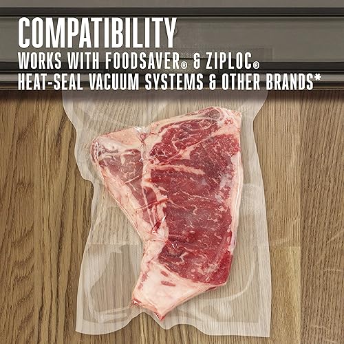 Miniatura 6 de Weston Pro-2300 - Sellador al vacío de acero inoxidable y bolsas de alimentos Weston de 8 por 12 pulgadas, paquete de 100 unidades