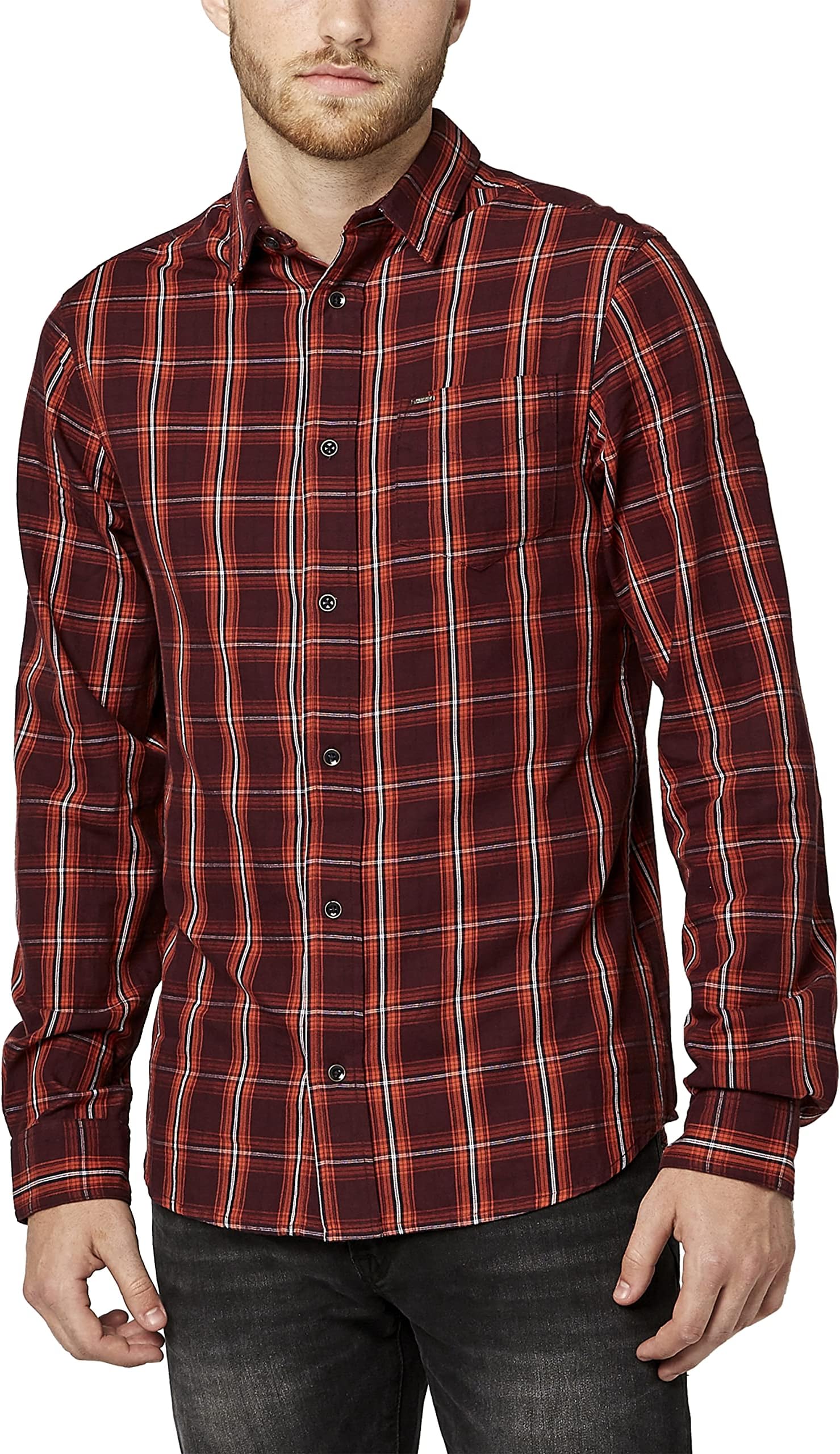 Buffalo David BittonMen's Short Sleeve Printed Button Down