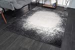 LaDole Rugs Mustard Blue Abstract Modern Rustic Design Area Rug | Small Carpet for Living Room, Bedroom, Kitchen, Dining, Home Office Floor Décor | 4x6 ft