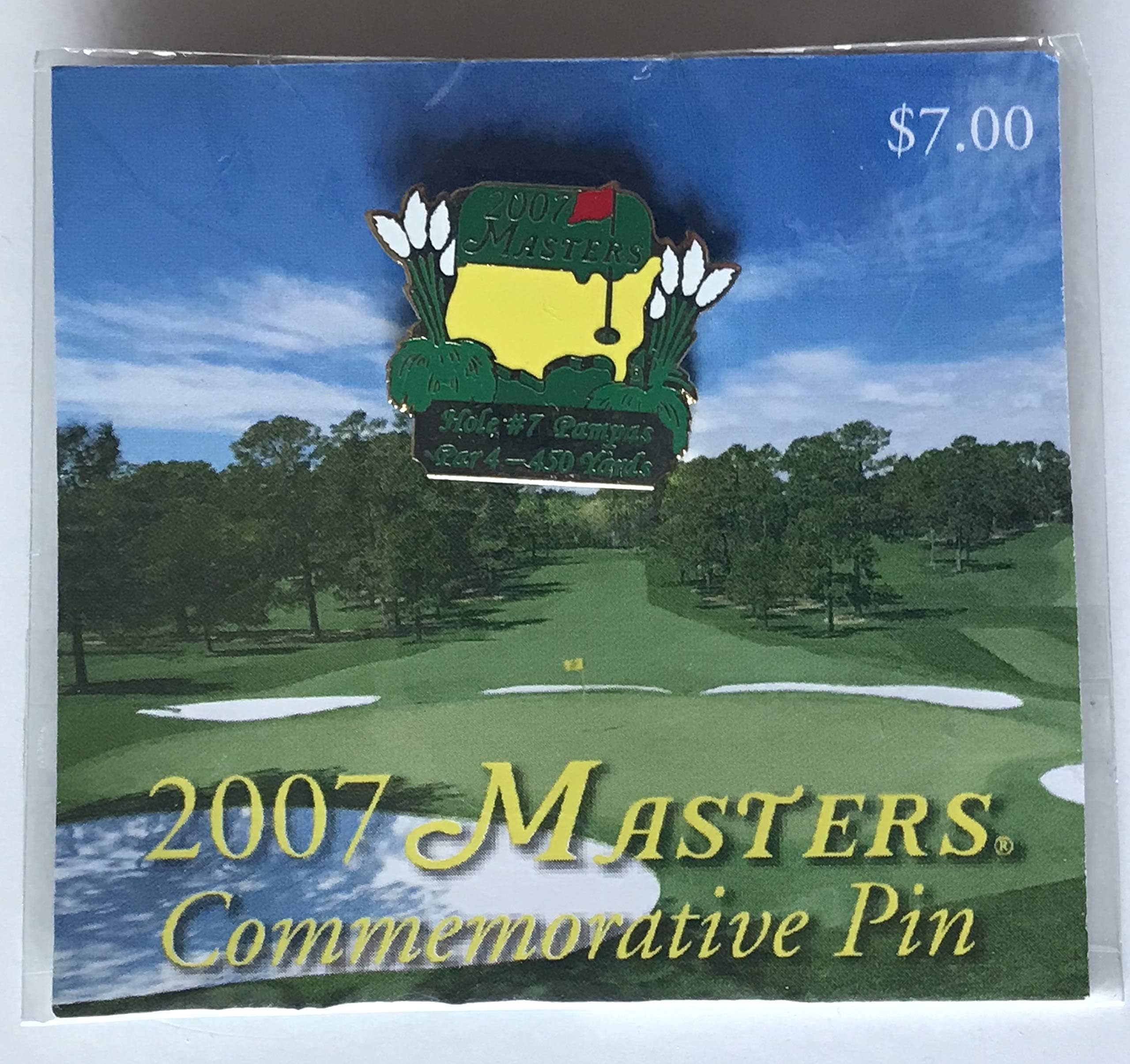 2007 Masters golf pin commemorative zach johnson wins