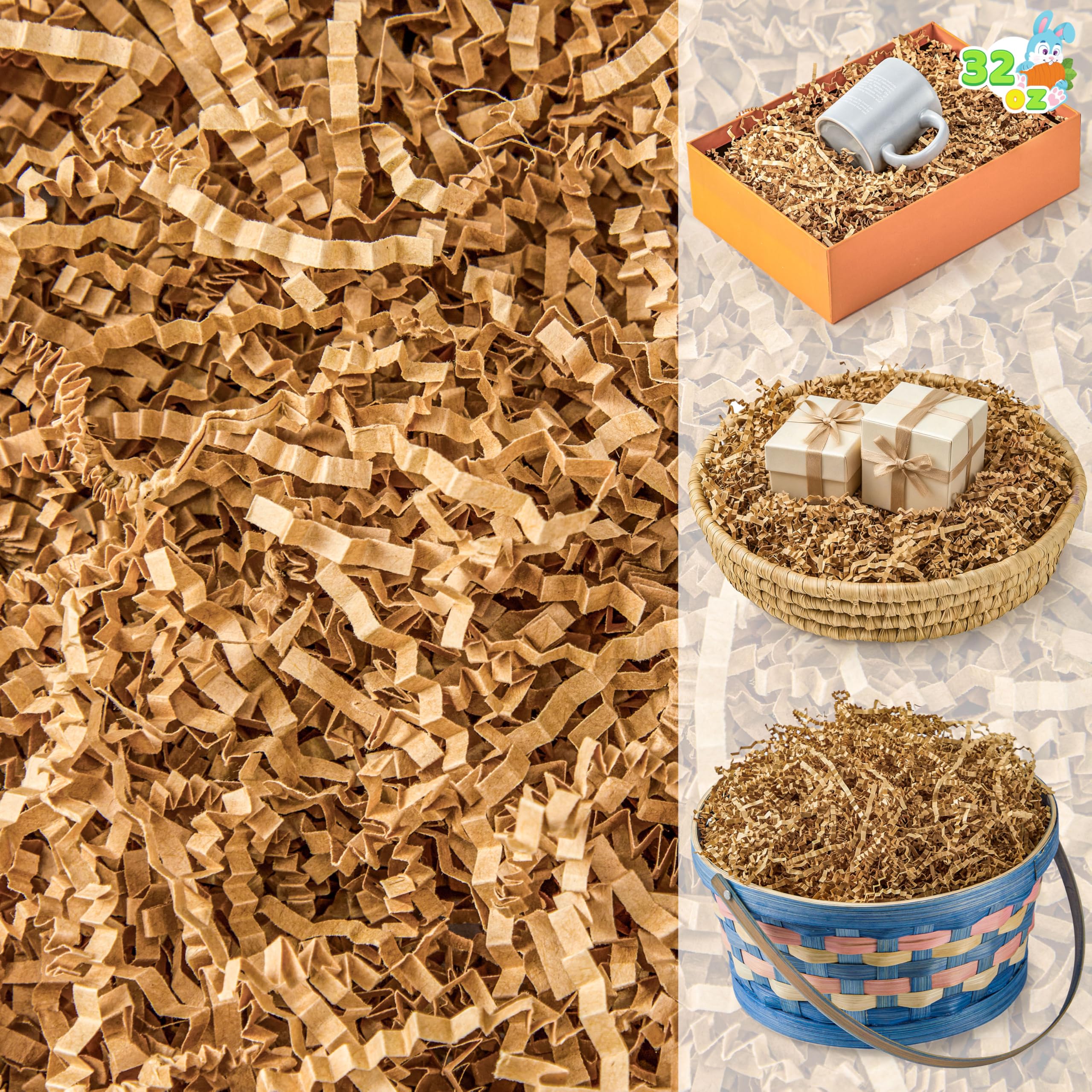 Amazon.com: JOYIN 2 LB Gift Wrap Crinkle Filler Paper, Pure Brown