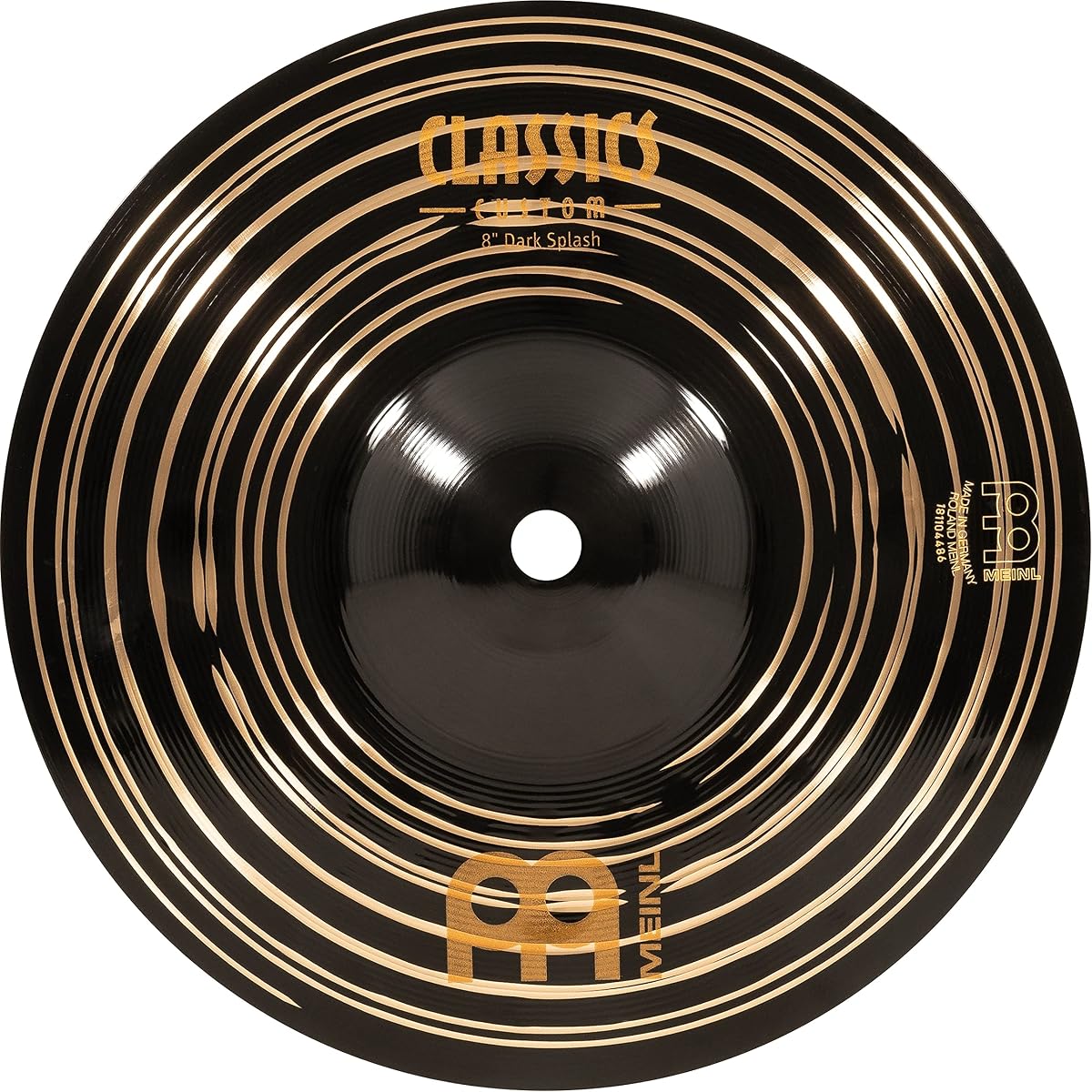Meinl Cymbals Classics Custom Dark 8" Splash — HECHO EN ALEMANIA | Platillo para batería, B12 Bronce