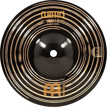 Meinl Cymbals Classics Custom Dark Splash Cymbal 8 inch Video for Drum Set 20,32cm B12 Bronze, Dark Finish, Made in Germany CC8DAS