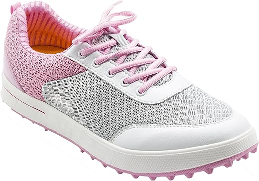 PGM Golf Shoes for Girls, Breathable Lightweight Summer Women Golf Shoes Provide Style, Comfort, and Performance Both on and Off...