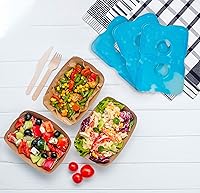 Vista 8 de Healthy Packers Ice Packs for Lunch Boxes & Coolers - Freezer Packs - Original Cool Pack Cooler Accessories for Beach, Camping & Fishing Slim &