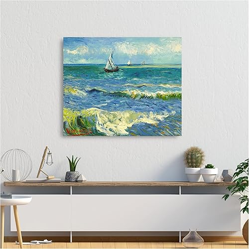 Miniatura 91 de A&T ARTWORK The Starry Night de Vincent Van Gogh. Tamaño del marco: 36 x 30 pulgadas, tamaño de la imagen: 30 x 24 pulgadas, reproducciones clásicas