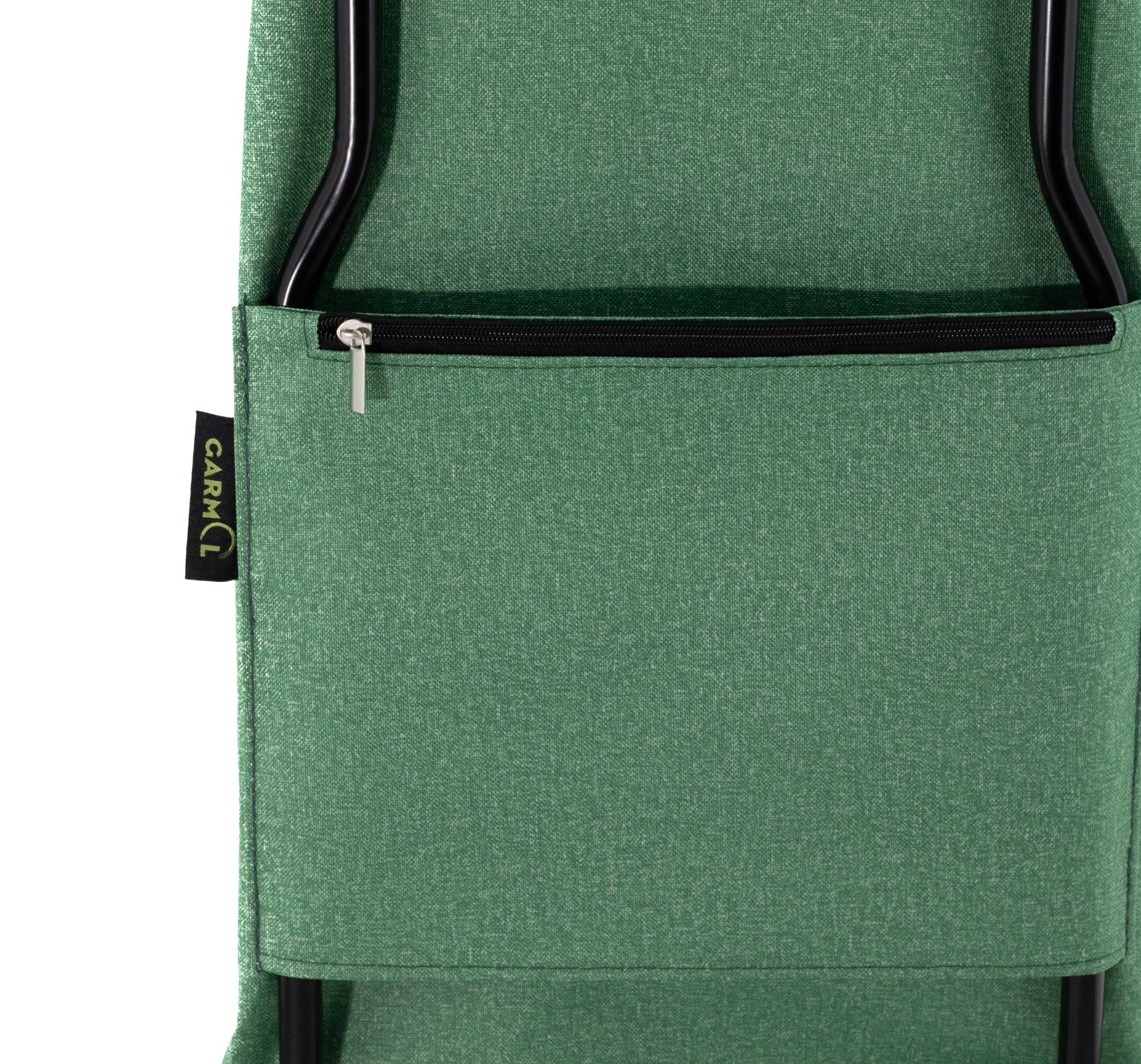 GARMOL Carro de la Compra Plegable 55L Carro de Compra 4 Ruedas Gran Capacidad Plegable con 2 Fijas y 2 Giratorias | Carrito Color Verde