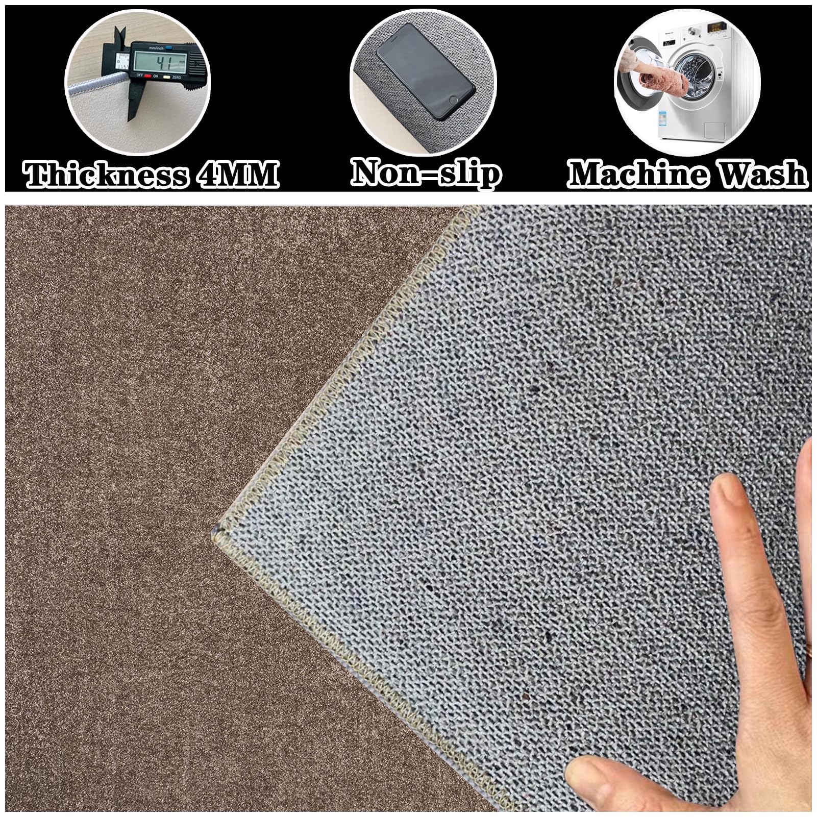 Tappetino Protettivo per Pavimenti Duri e Moquette 90 x 160 cm Tappeto Sedia Ufficio Antigraffio Tappeto Gaming Pavimento Tappeto per Sedia con Ruote Tappetino Sedia Scrivania per Laminato Parquet