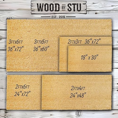 Miniatura 2 de Customizable There's No Place Like Grandma and Grandpa's House Doormat, Premium Quality, Thick 100% Coconut Coir, Durable Front Door Mat 1449