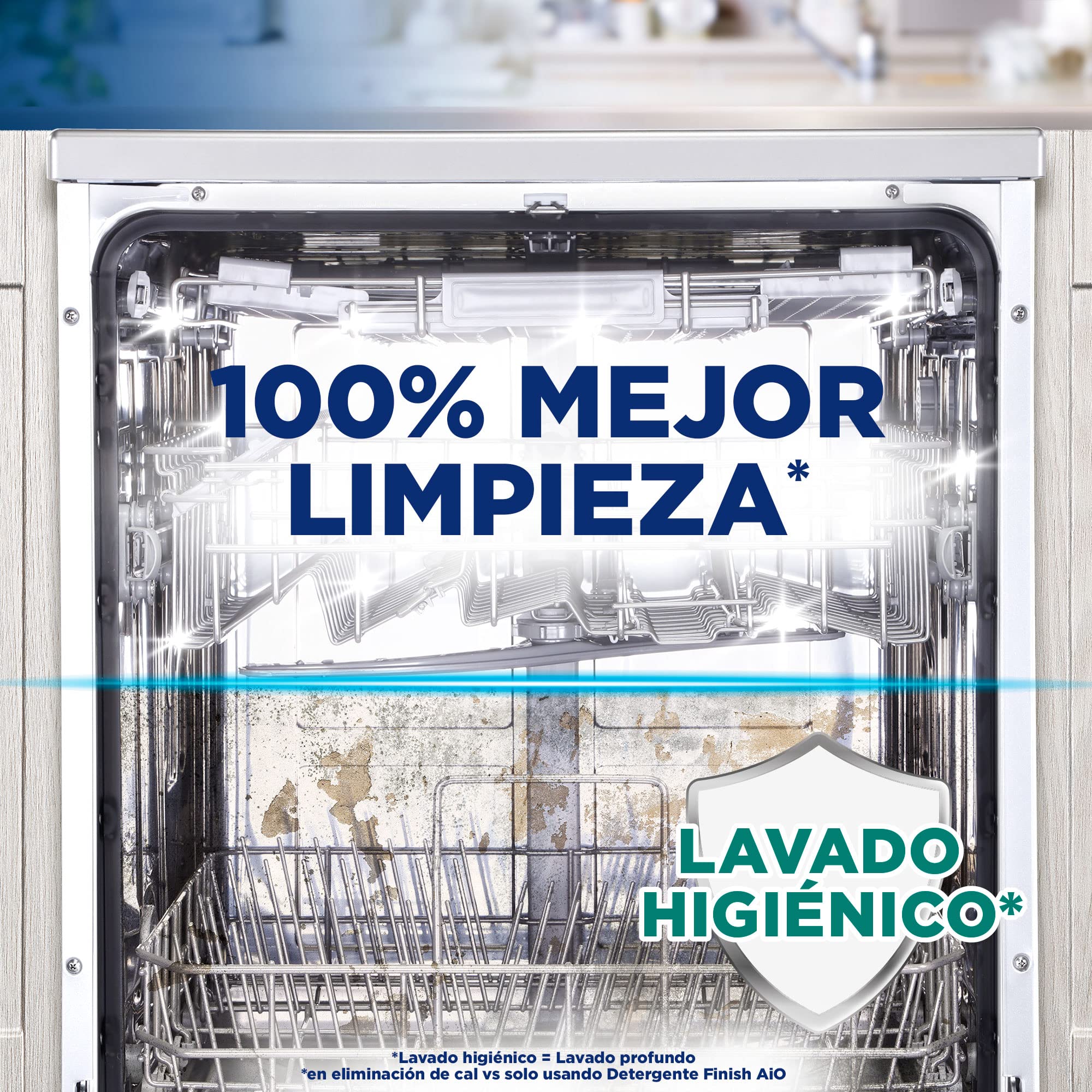 Finish Limpiamáquinas - Líquido para Lavavajillas contra el mal olor, la cal y la grasa - 2 x 250ml