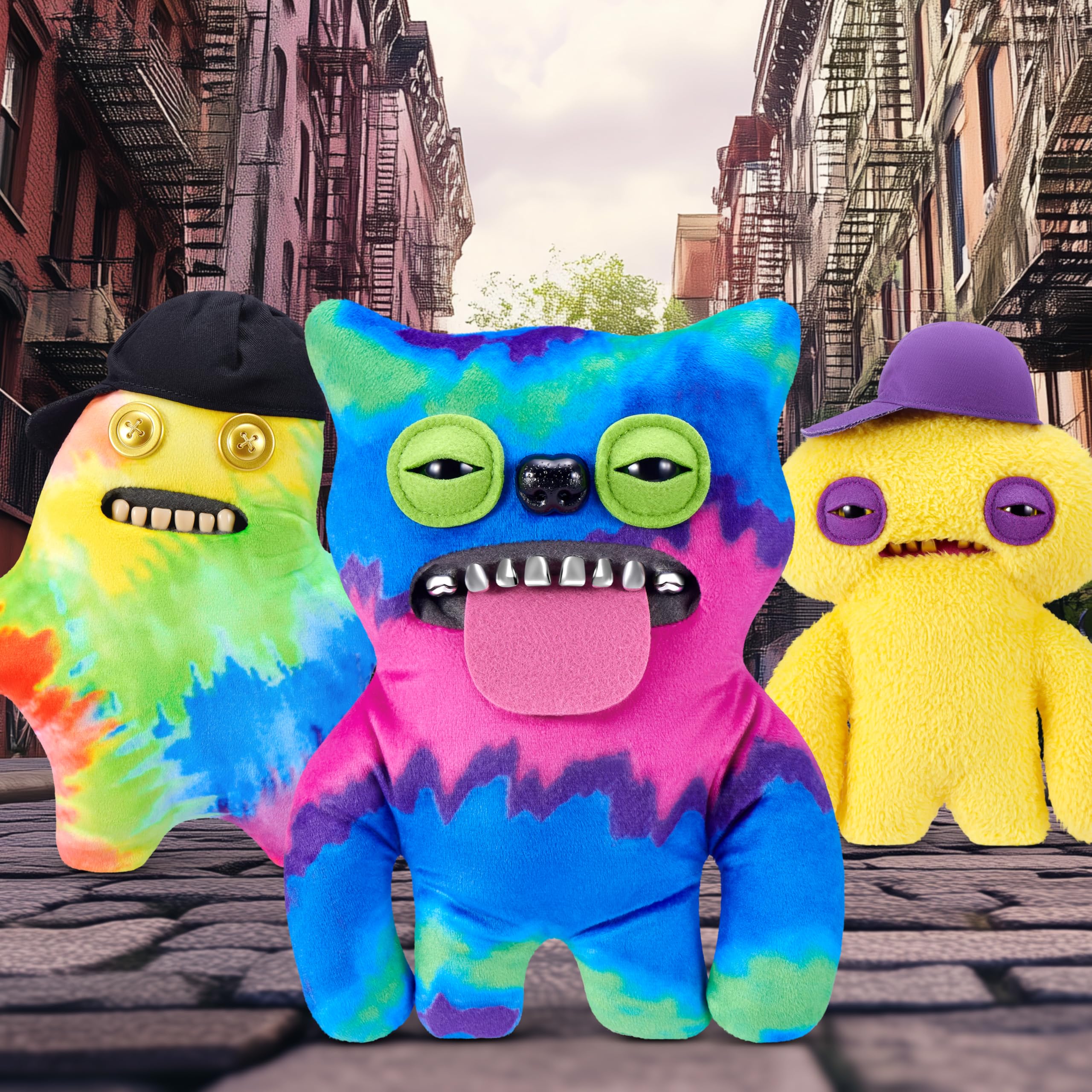 Fuggler Fugg Life 9-Inch Plush Toy (Sir Belch) by ZURU, Funny Ugly Monster Stuffed Animal with Human-Like Teeth - Image 4