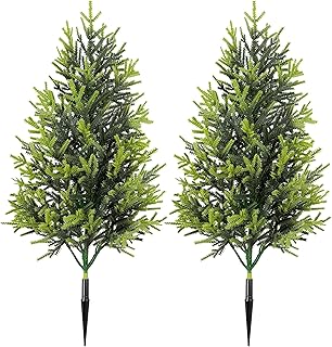 Artificial Evergreen Shrubs (2 Pack)