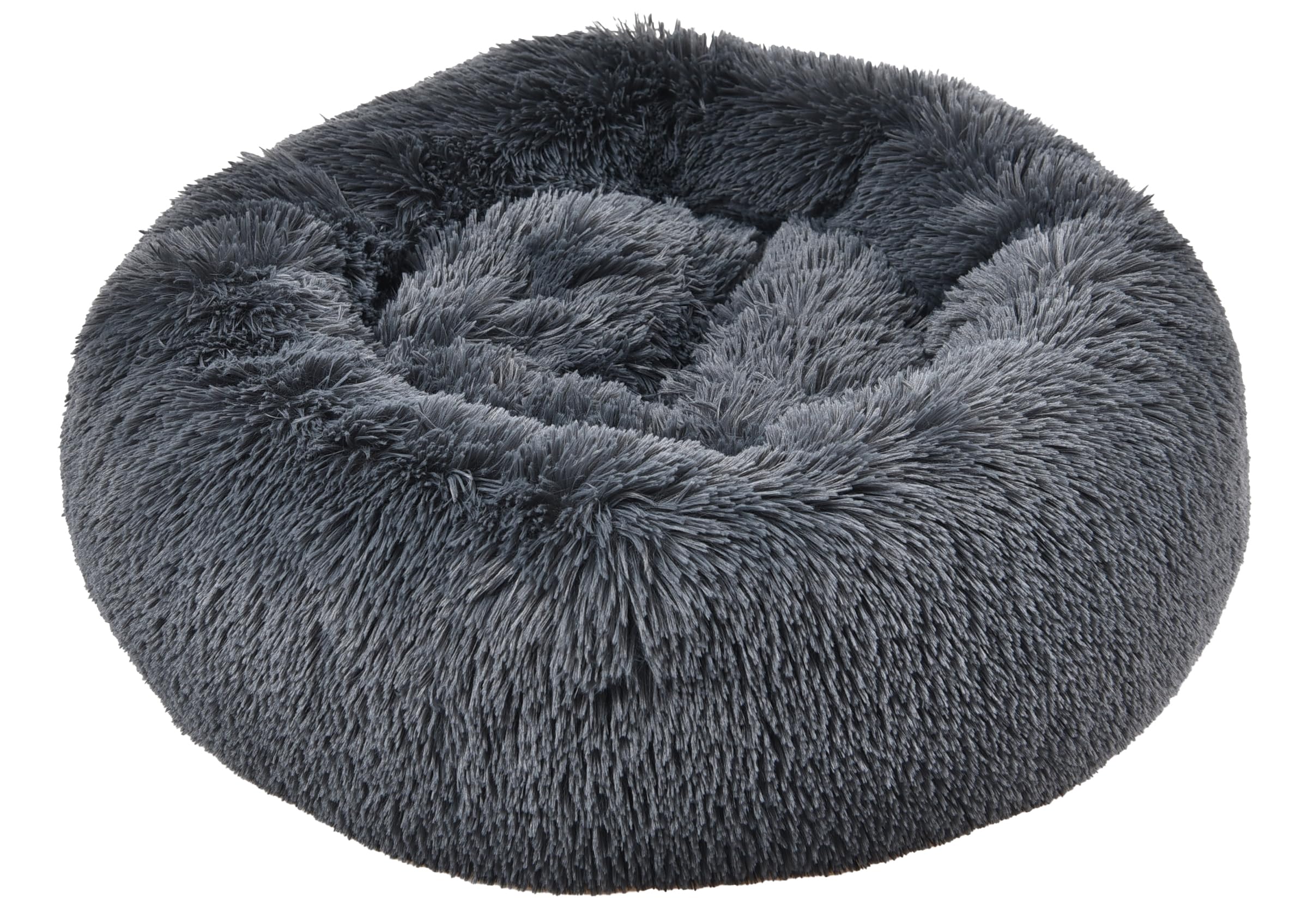 Dehner Lieblinge Cookie Panier pour Chien et Chat en Polyester Gris foncé Taille L 76 cm Hauteur env. 17 cm