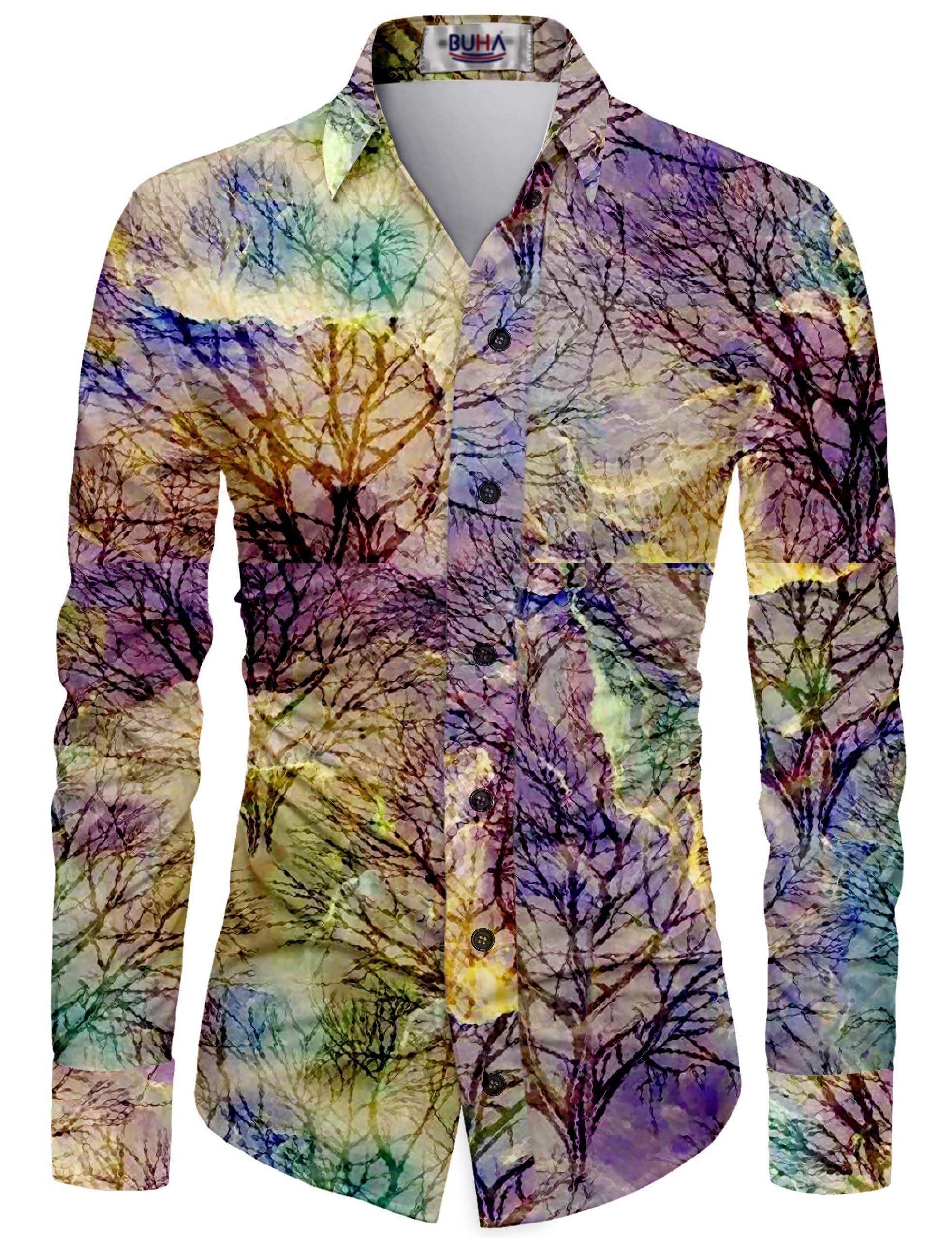 Men’s Unstitched Cotton Blend Shirt Fabric 2.25 Mtr | Premium Floral & Abstract Printed Fabric for Tailoring Custom Shirts | Lightweight & Breathable Material-image-48