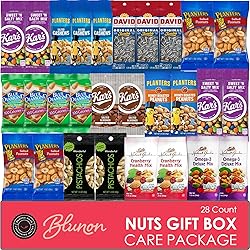 Nuts Snack Packs - Mixed Nuts and Trail Mix Individual Packs - Healthy Snacks Care Package Gift (28 Count)