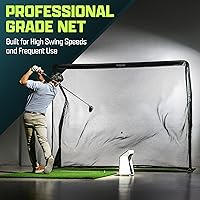 Vista 2 de GoSports Elite - Red de práctica de golf con marco de acero, elige tamaño de 10 o 7 pies