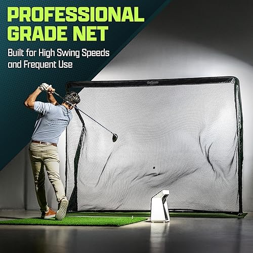 Miniatura 2 de GoSports Elite - Red de práctica de golf con marco de acero, elige tamaño de 10 o 7 pies
