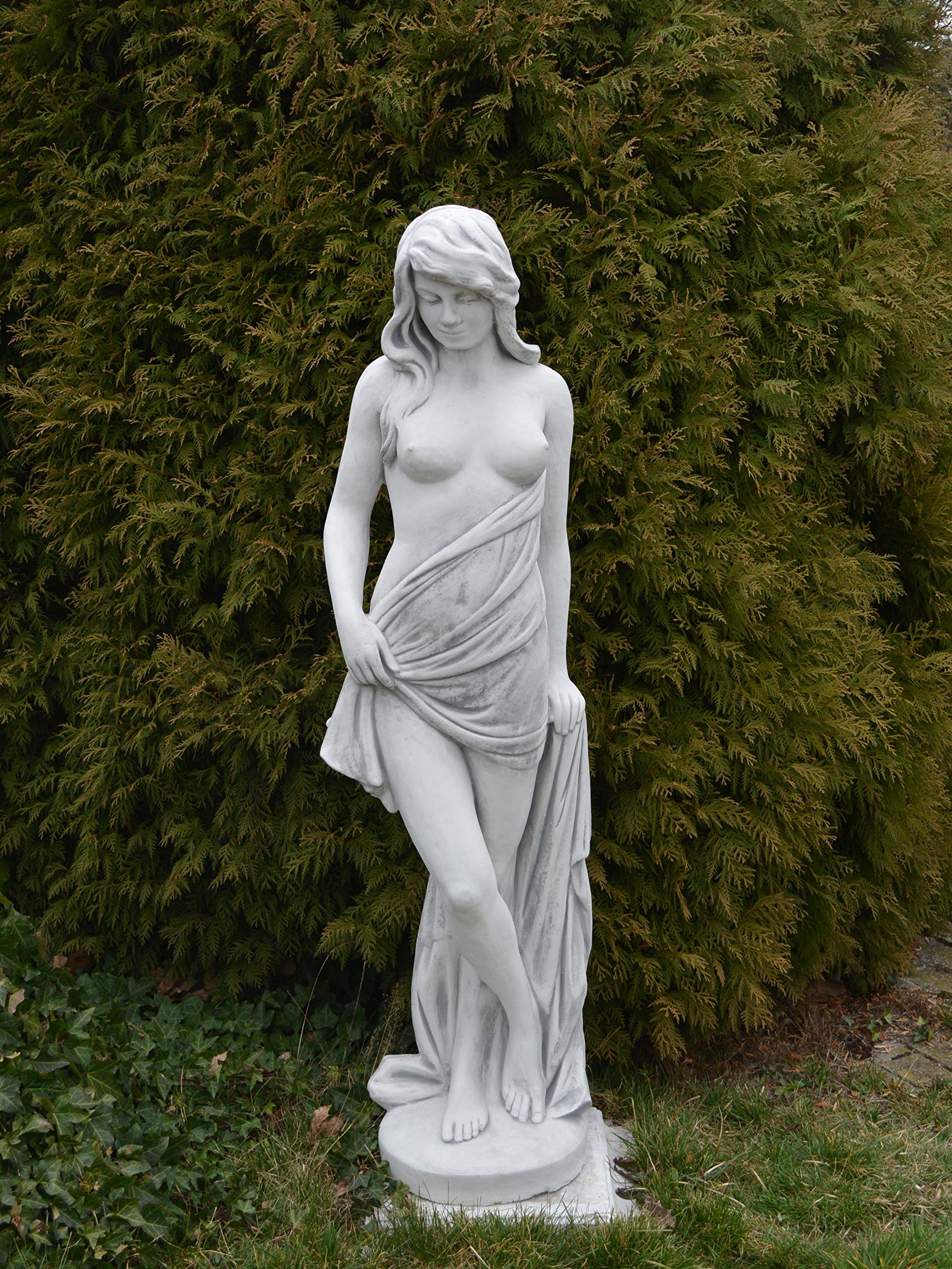 gartendekoparadies.de Erotische Frauen-Statue, Steinfigur, Steinguss, Grau, Frostsicher, H. 149 cm, 144 kg für Außenbereich