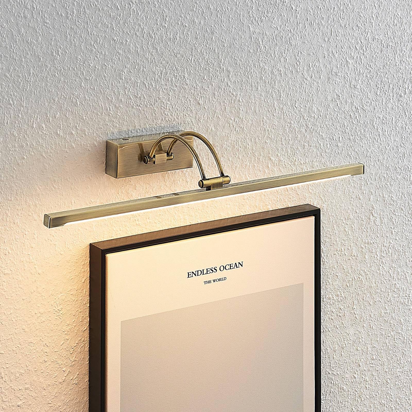 Lucande LED Wandleuchte, Wandlampe Innen Felena in Bronze aus Aluminium (1 flammig) - Bilderleuchte Wandstrahler Wandbeleuchtung Schlafzimmer/Wohnzimmer Wohnzimmerleuchte