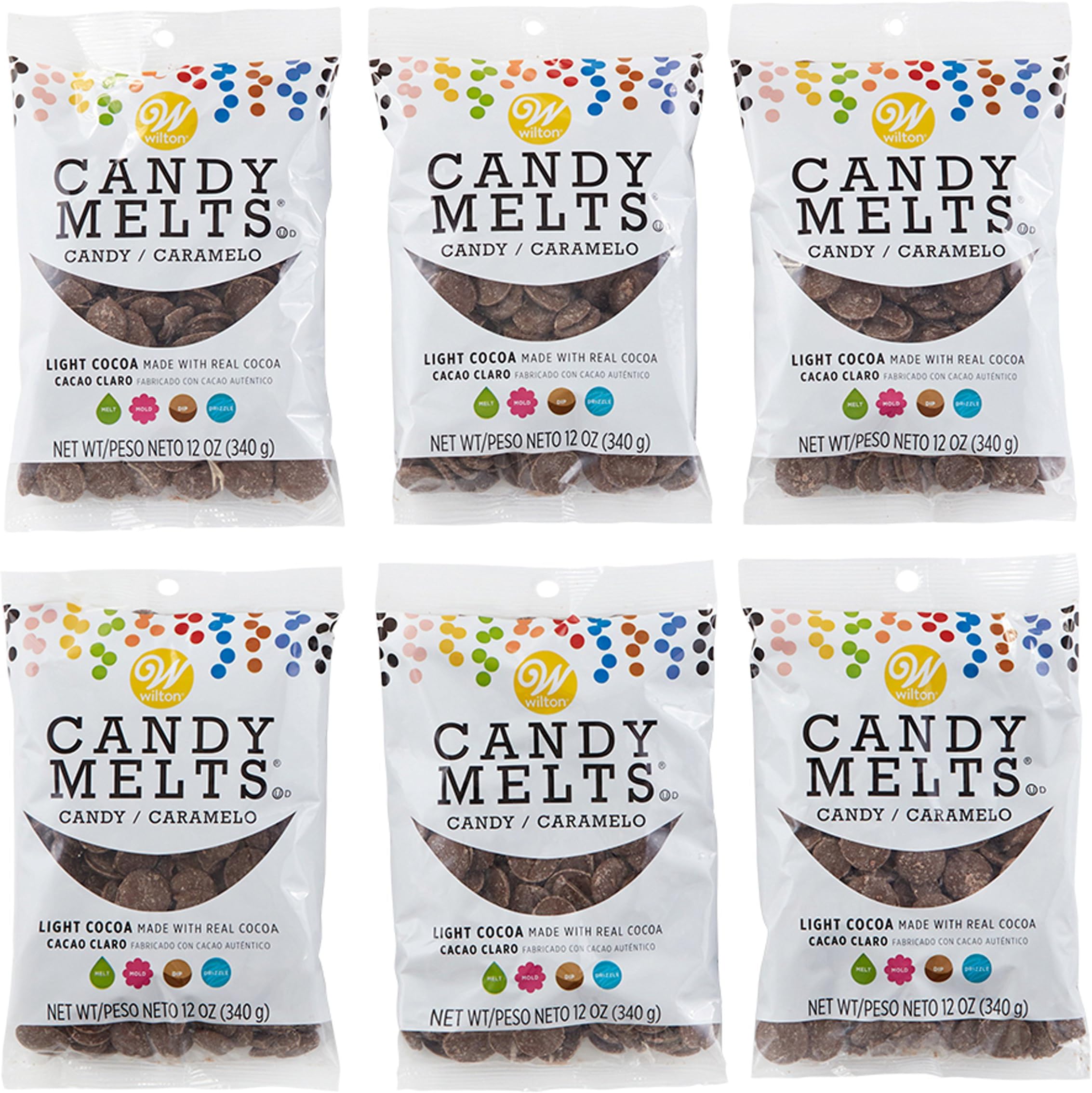 12 oz. Light Cocoa Candy Melts® Candy, 6-Count