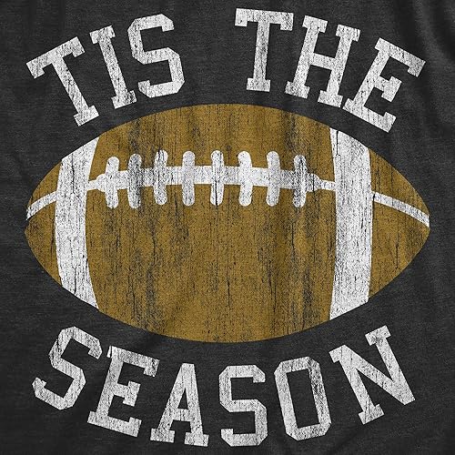 Miniatura 2 de Camiseta divertida de fútbol americano con texto en inglés "Tis The Season" para mujer