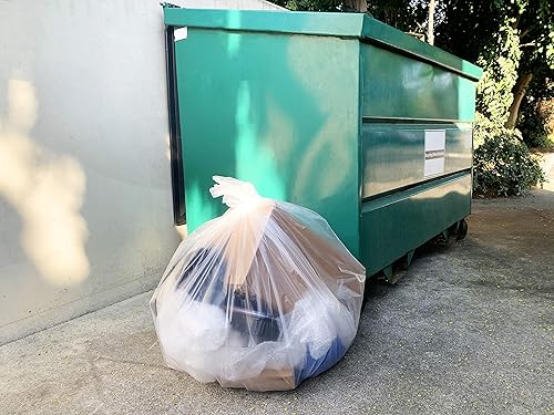 Miniatura 6 de Reli. SuperValue - Bolsas de basura de 65 galones, 120 unidades, fabricadas en Estados Unidos, resistentes, a granel, bolsas de basura transparentes