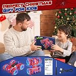 Kssvzz Spider Voitures de télécommande pour enfants, RC Voiture Stunt avec bande lumineuse, 2.4 Ghz RC Voitures, jouets pour garçons Âge 4 5 6 7 8 9 10 Année, Jouet de voiture pour les garçons 4-6 5-7 8-12, Jouets d'araignée rechargeables