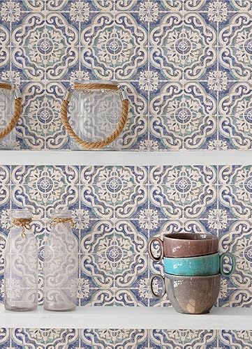 Vista 4 de WallPops WPBS4645 Ada - Calcomanías de pared, color azul