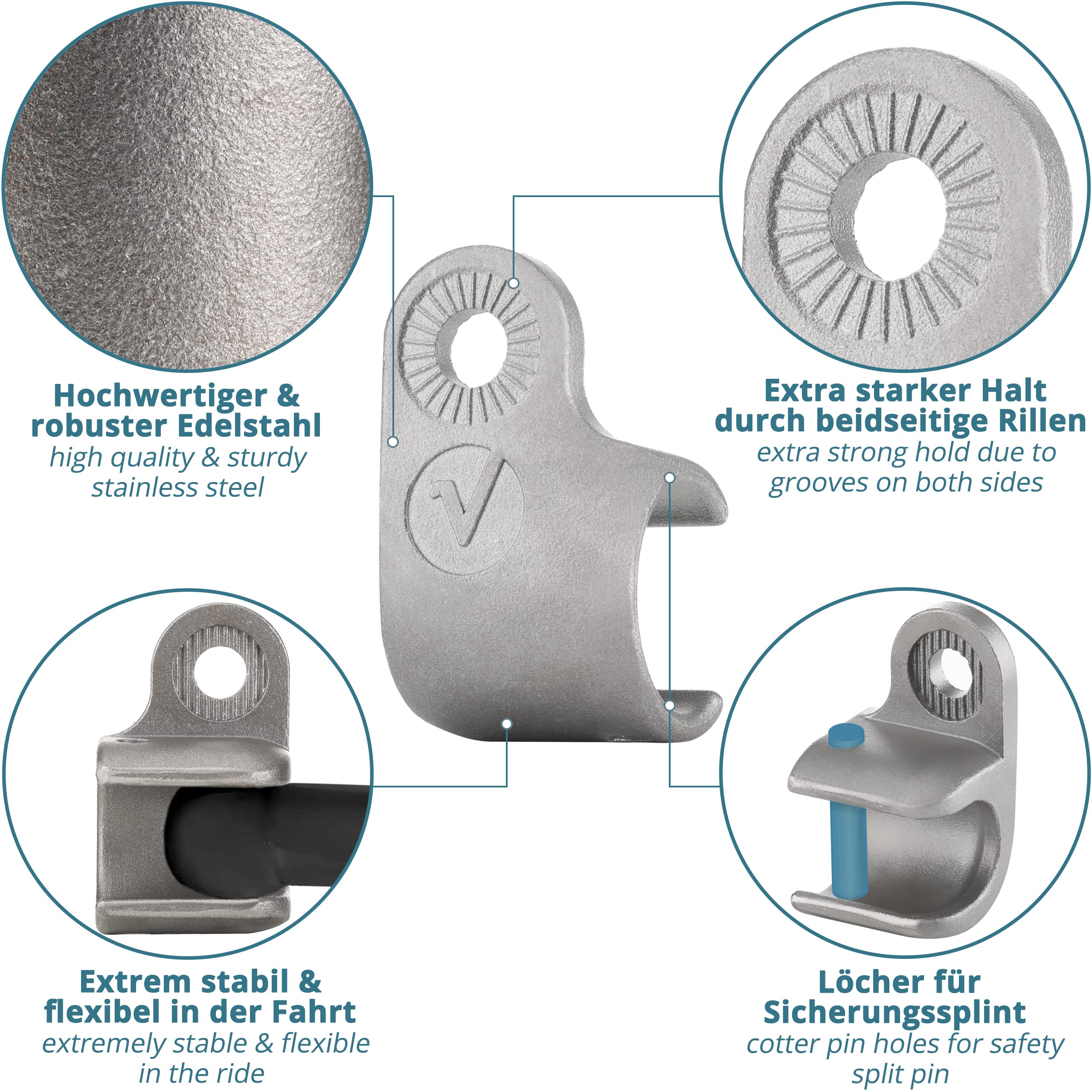 Thule Chariot Coaster adaptateur embrayage remorque vélo argent noir outil multifonction
