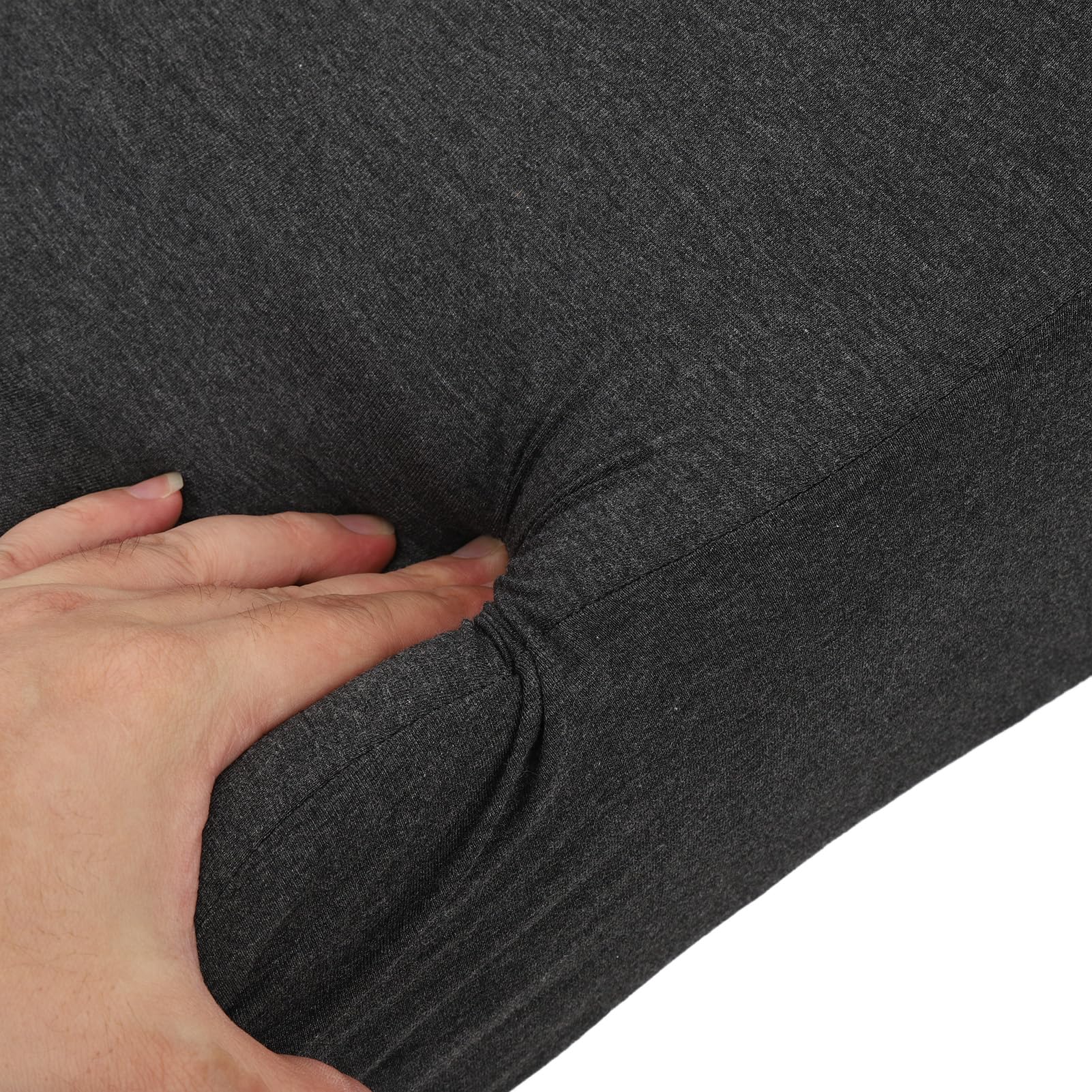 Almohada Elevadora de Piernas, Cojín Ergonómico y Cómodo para una Máxima Relajación en Casa, 60x21x35cm (Gris Oscuro)