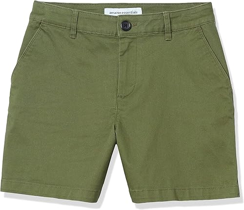 Miniatura 6 de Tienda Essentials Pantalones cortos caqui de tiro medio y entrepierna de 5 pulgadas para mujer (disponible en cortes rectos y curvos)