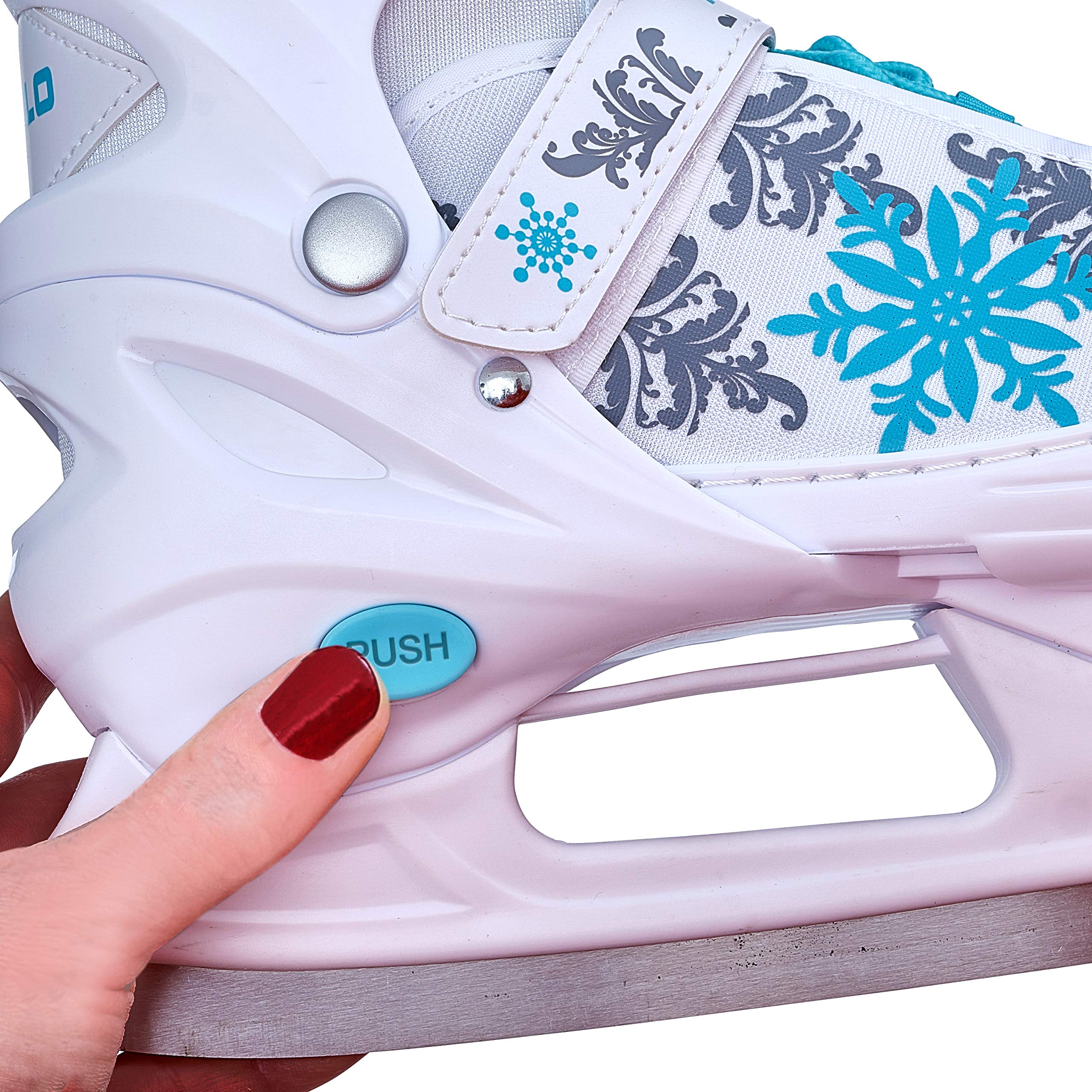 Apollo Ice Skates X Pro | Pattini regolabili per donne, bambini e ragazzi | eleganti scarpe da pattinaggio su ghiaccio da donna, 3 taglie (da 31 a 42) | Pattini da ghiaccio per bambini