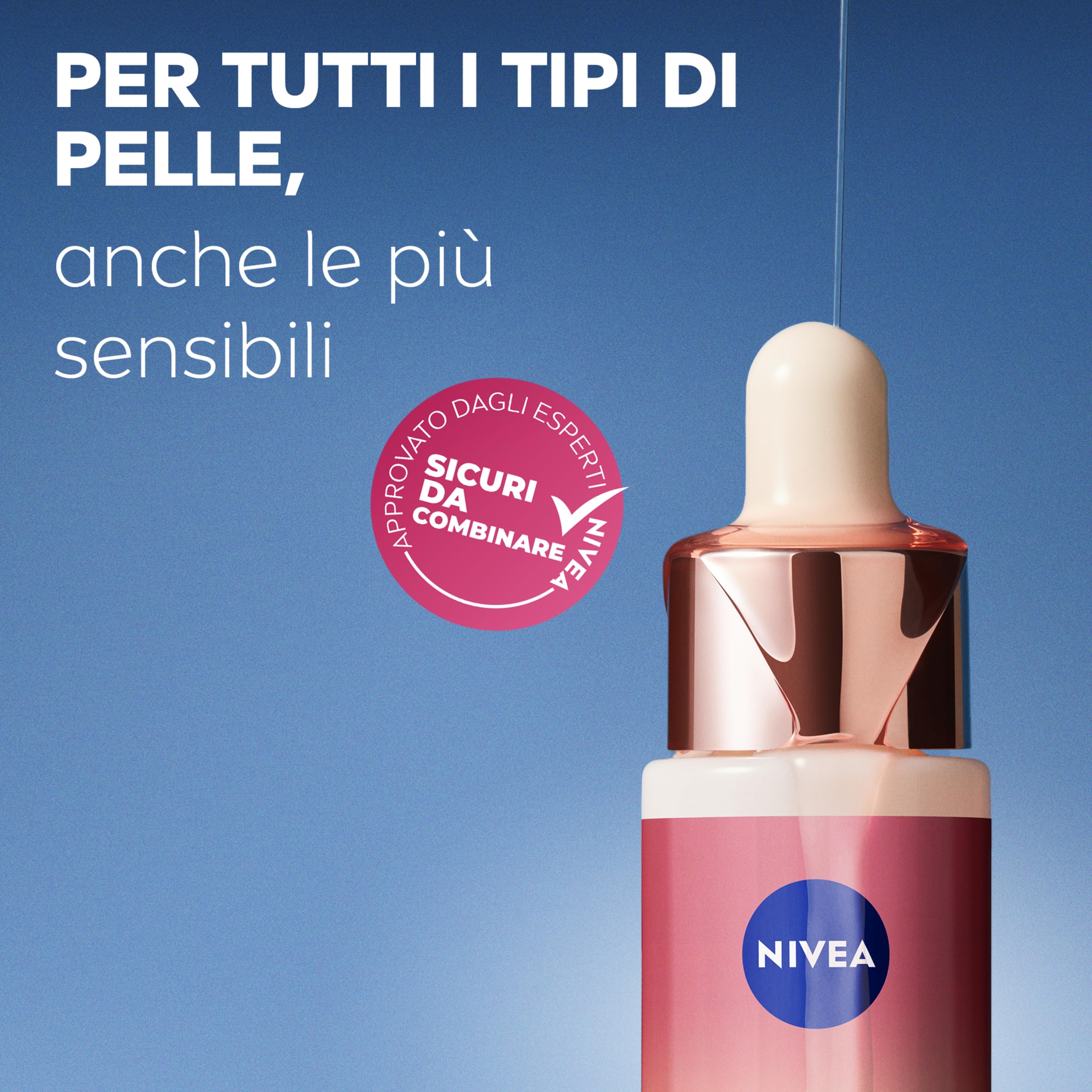 NIVEA Cellular Expert Ultimate Lift Solution, Skincare Kit completo con Siero Bakuchiol Effetto Lifting 30 ml, Crema Giorno SPF30 50 ml e Crema Notte 50 ml con Bakuchiol Puro e Acido Ialuronico