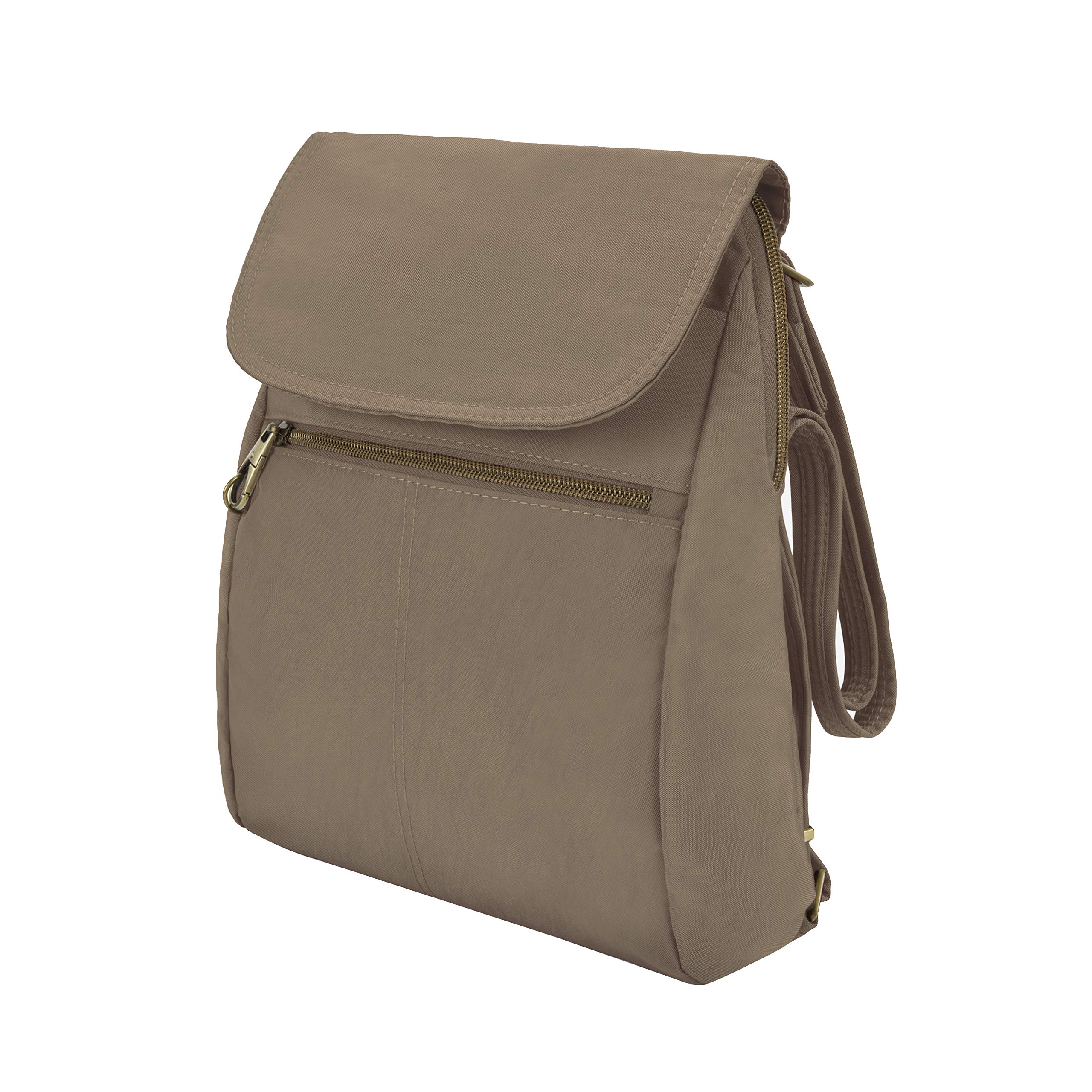 Travelon Unisex Anti-Theft Signature Slim plecak, jeden rozmiar, Sable, Rozmiar Uniwersalny