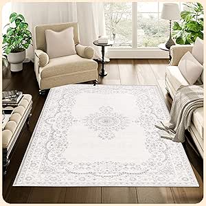 Amazon.com: Istana Rug 3x5 - Grey Area Rug 3x5 - Kid & Pet Friendly ...